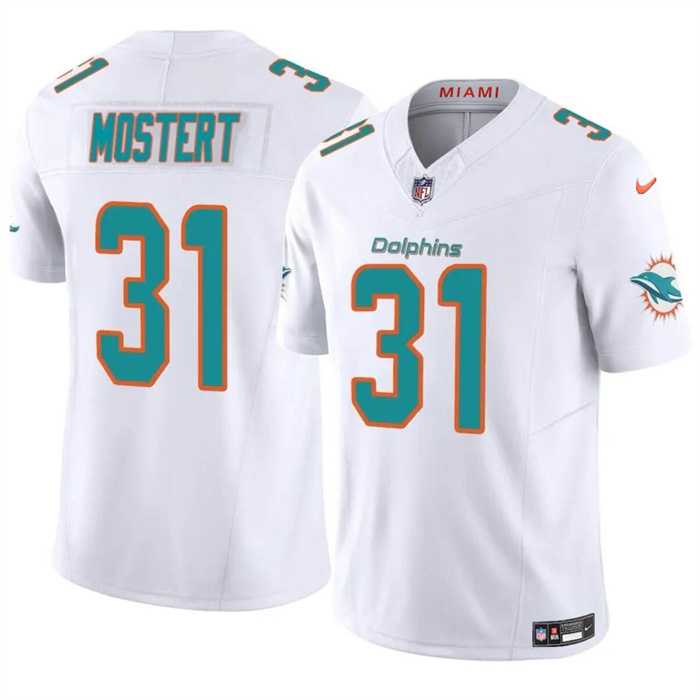 Men & Women & Youth Miami Dolphins #31 Raheem Mostert White 2023 F.U.S.E Alternate Vapor Limited Stitched Jersey,We sell and wholesale Men & Women & Youth Miami Dolphins #31 Raheem Mostert White 2023 F.U.S.E Alternate Vapor Limited Stitched Jersey on line form chian!